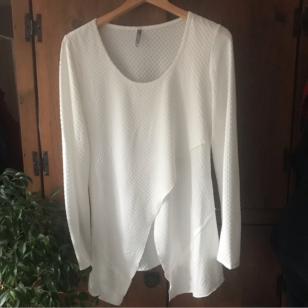 Beautiful Long White Nyah Top